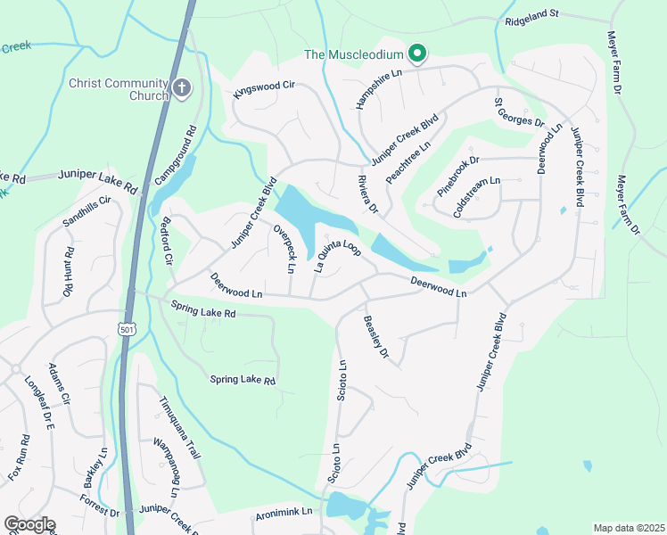 map of restaurants, bars, coffee shops, grocery stores, and more near 10 Chatham Lane in Pinehurst