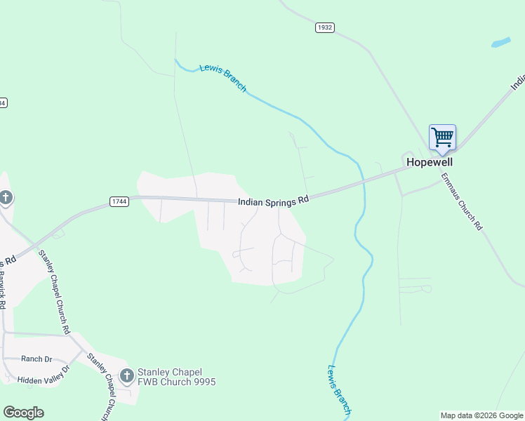 map of restaurants, bars, coffee shops, grocery stores, and more near 104 South Pointe Drive in Mount Olive