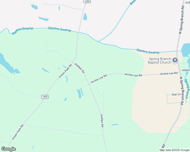 map of restaurants, bars, coffee shops, grocery stores, and more near 794 Archie Lee Road in Dunn