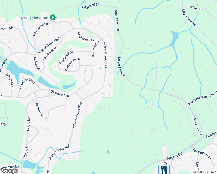 map of restaurants, bars, coffee shops, grocery stores, and more near 4 Prestwick Lane in Pinehurst