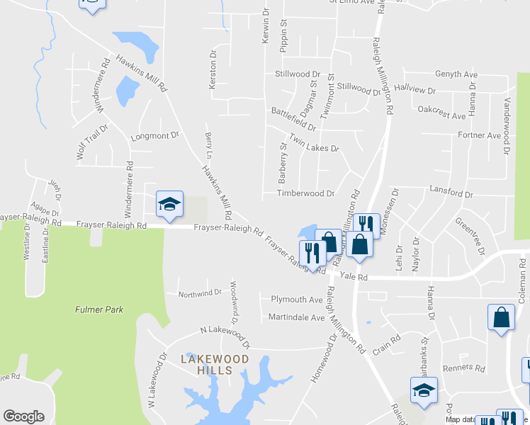 map of restaurants, bars, coffee shops, grocery stores, and more near 3910 Hawkins Mill Rd in Memphis