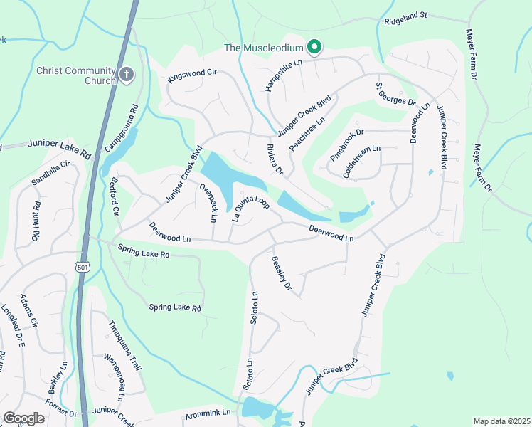 map of restaurants, bars, coffee shops, grocery stores, and more near 24 La Quinta Loop in Pinehurst