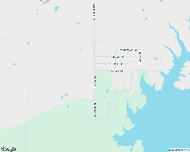 map of restaurants, bars, coffee shops, grocery stores, and more near 1055 N4200 Road in Eufaula