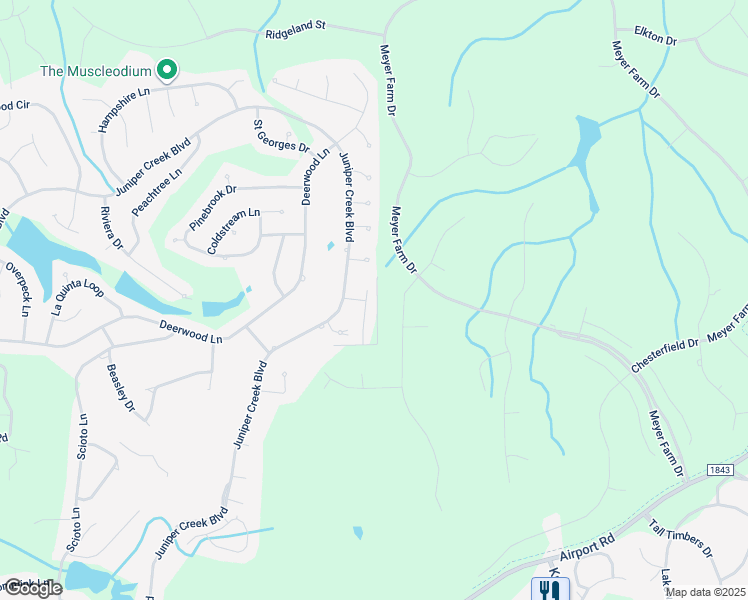 map of restaurants, bars, coffee shops, grocery stores, and more near 13 Meyer Court in Pinehurst