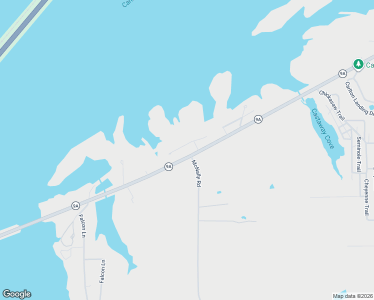 map of restaurants, bars, coffee shops, grocery stores, and more near 2 Falcon Cove in Eufaula