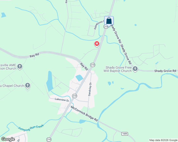 map of restaurants, bars, coffee shops, grocery stores, and more near 38 Ray Road in Spring Lake