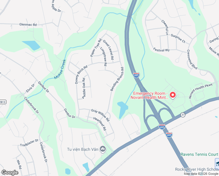 map of restaurants, bars, coffee shops, grocery stores, and more near 10022 Bristley Road in Charlotte
