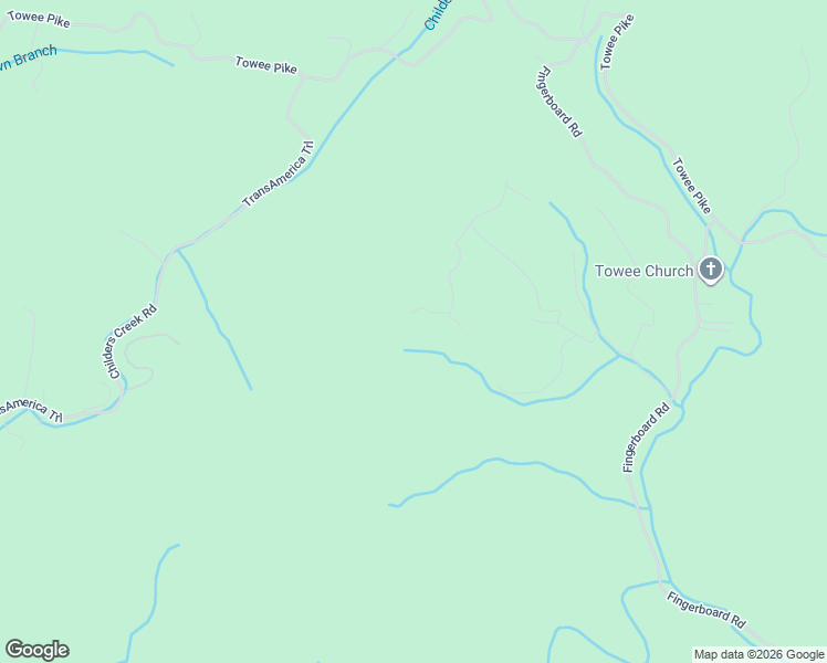 map of restaurants, bars, coffee shops, grocery stores, and more near 111 Upper Towee Lane in Reliance