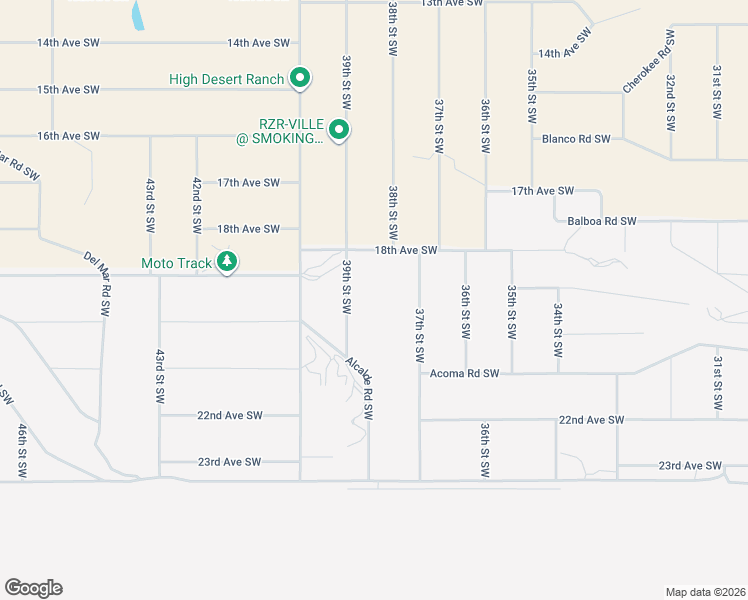 map of restaurants, bars, coffee shops, grocery stores, and more near 2102 39th Street Southwest in Rio Rancho