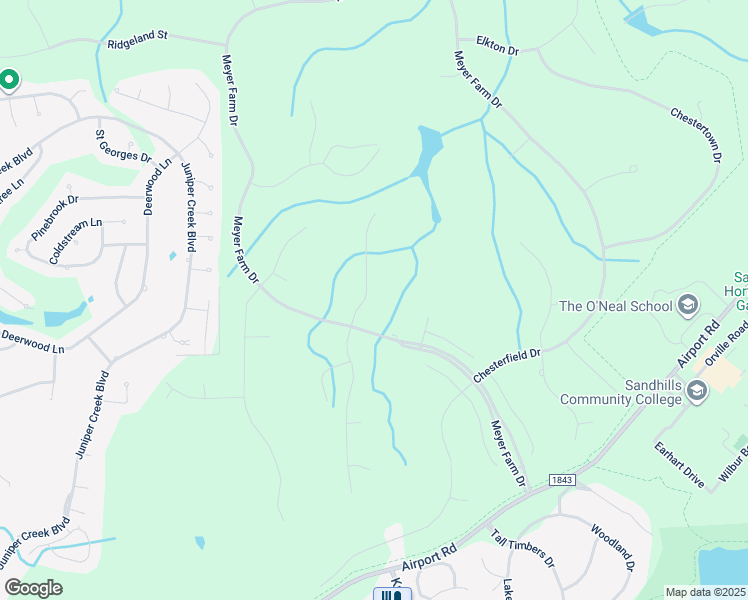 map of restaurants, bars, coffee shops, grocery stores, and more near 10 Granville Drive in Pinehurst