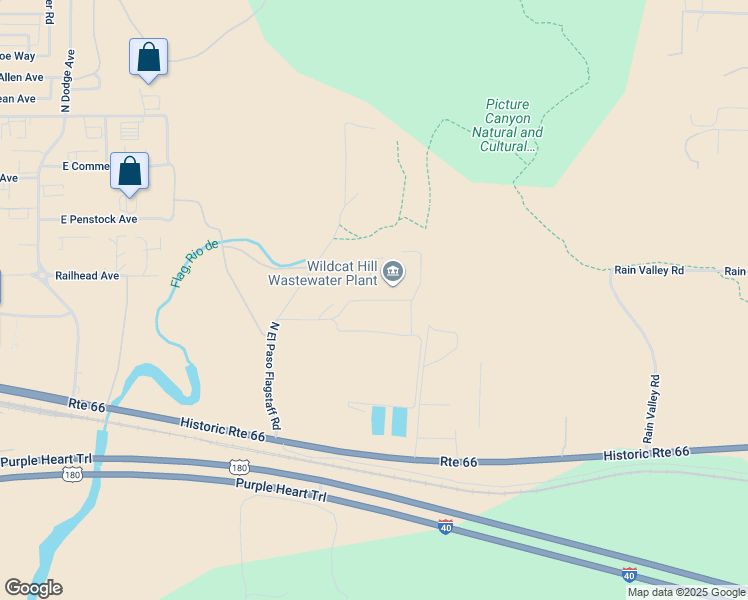 map of restaurants, bars, coffee shops, grocery stores, and more near 2800 North El Paso Flagstaff Road in Flagstaff