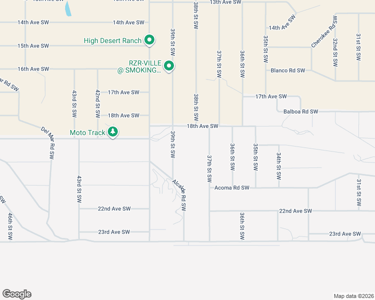 map of restaurants, bars, coffee shops, grocery stores, and more near 2102 39th Street Southwest in Rio Rancho