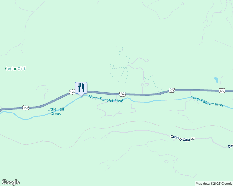 map of restaurants, bars, coffee shops, grocery stores, and more near 2986 U.S. 176 in Tryon