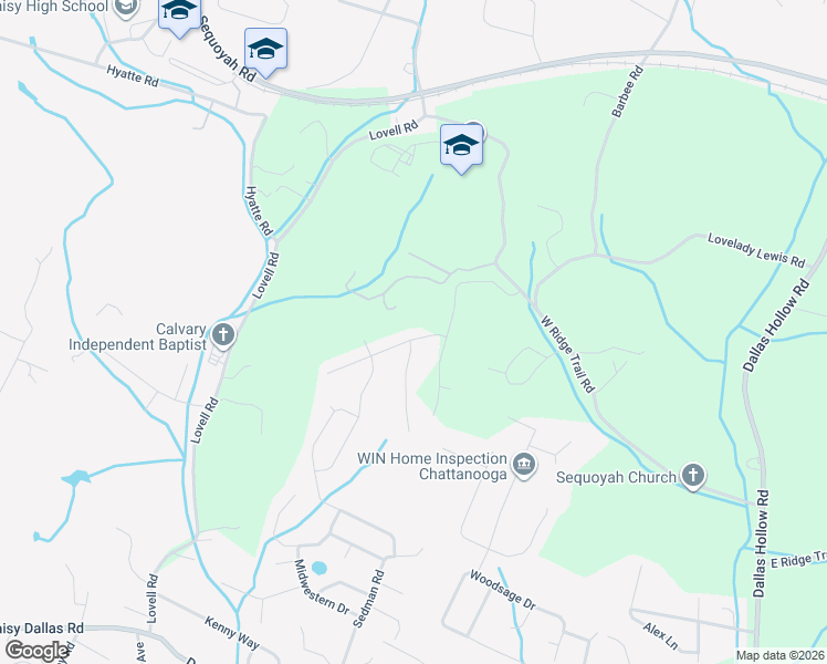 map of restaurants, bars, coffee shops, grocery stores, and more near 1139 Lena Lane in Soddy-Daisy