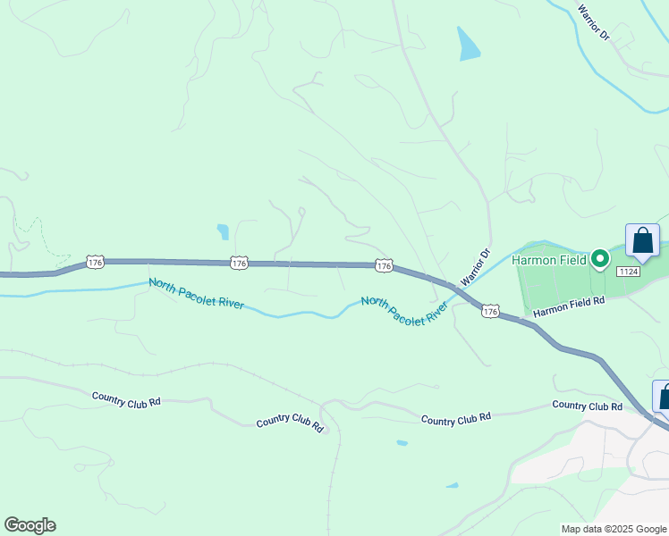 map of restaurants, bars, coffee shops, grocery stores, and more near 1895 U.S. 176 in Tryon