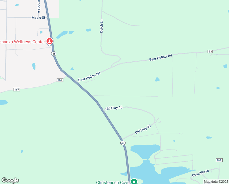 map of restaurants, bars, coffee shops, grocery stores, and more near 1023 Southfork Lane in Bonanza