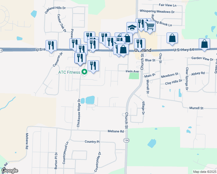 map of restaurants, bars, coffee shops, grocery stores, and more near 230 High Street in Oakland
