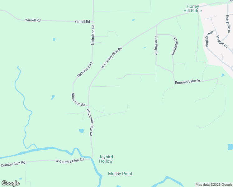 map of restaurants, bars, coffee shops, grocery stores, and more near 176 Red Bud Lane in Searcy