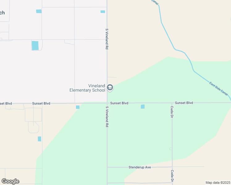 map of restaurants, bars, coffee shops, grocery stores, and more near 14327 South Vineland Road in Bakersfield