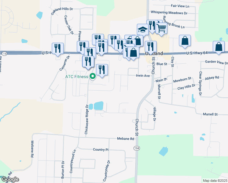 map of restaurants, bars, coffee shops, grocery stores, and more near 230 High Street in Oakland