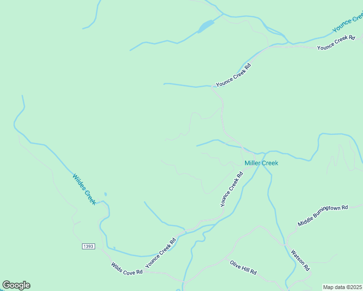 map of restaurants, bars, coffee shops, grocery stores, and more near Younce Creek Road in Franklin