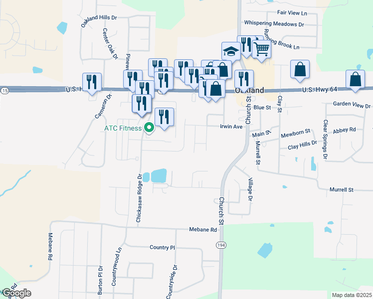 map of restaurants, bars, coffee shops, grocery stores, and more near 230 High Street in Oakland