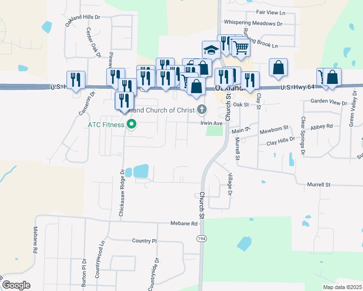 map of restaurants, bars, coffee shops, grocery stores, and more near 230 High St in Oakland