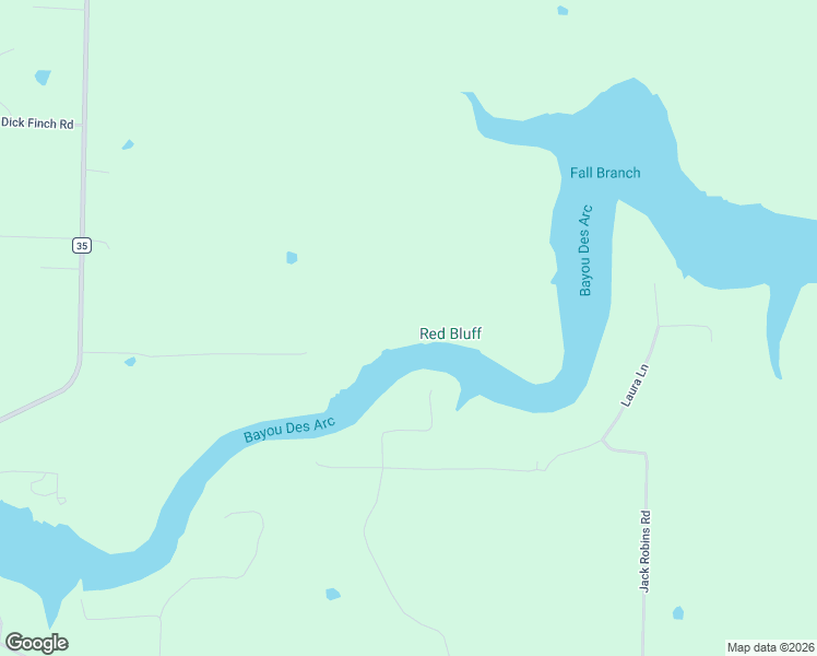map of restaurants, bars, coffee shops, grocery stores, and more near Red Bluff View Drive in Searcy