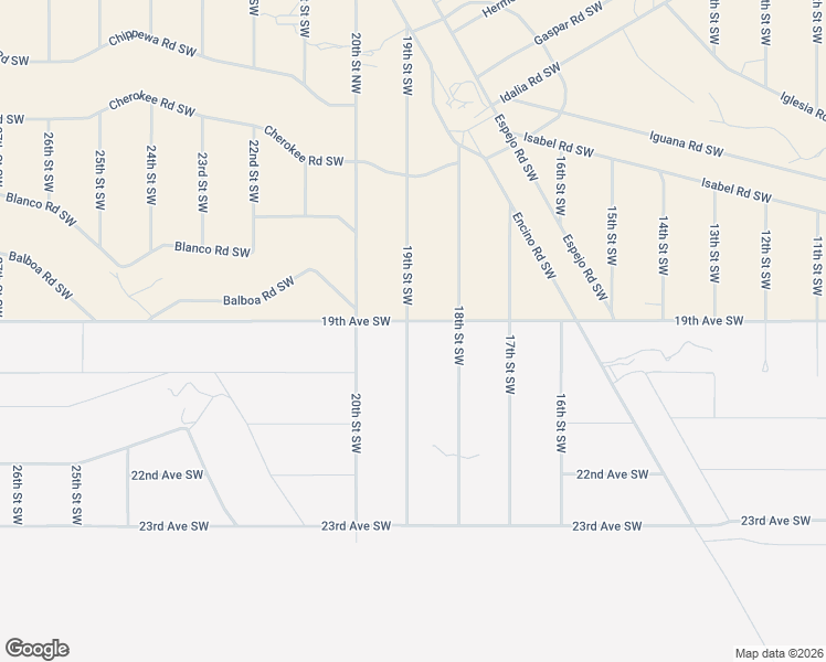 map of restaurants, bars, coffee shops, grocery stores, and more near 2004 19th Street Southwest in Rio Rancho