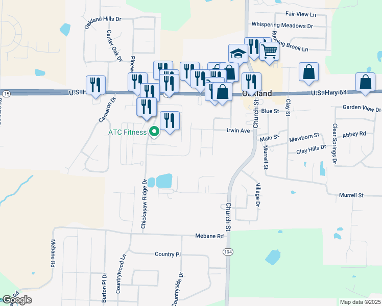 map of restaurants, bars, coffee shops, grocery stores, and more near 230 High Street in Oakland