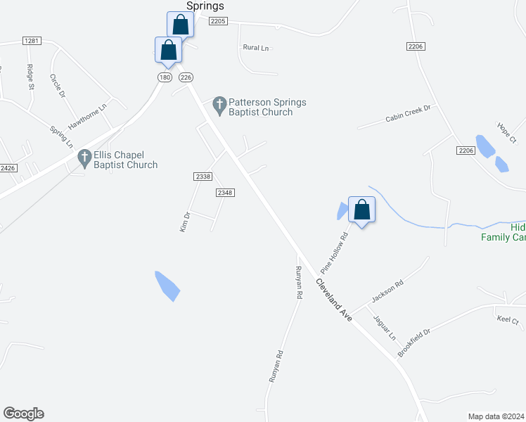map of restaurants, bars, coffee shops, grocery stores, and more near 2226 Cleveland Avenue in Grover