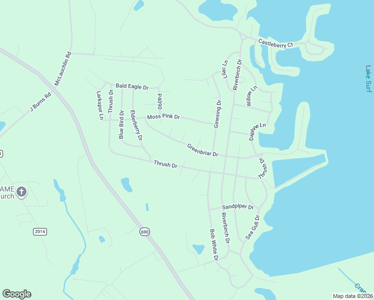map of restaurants, bars, coffee shops, grocery stores, and more near 955 Partridge Circle in Vass