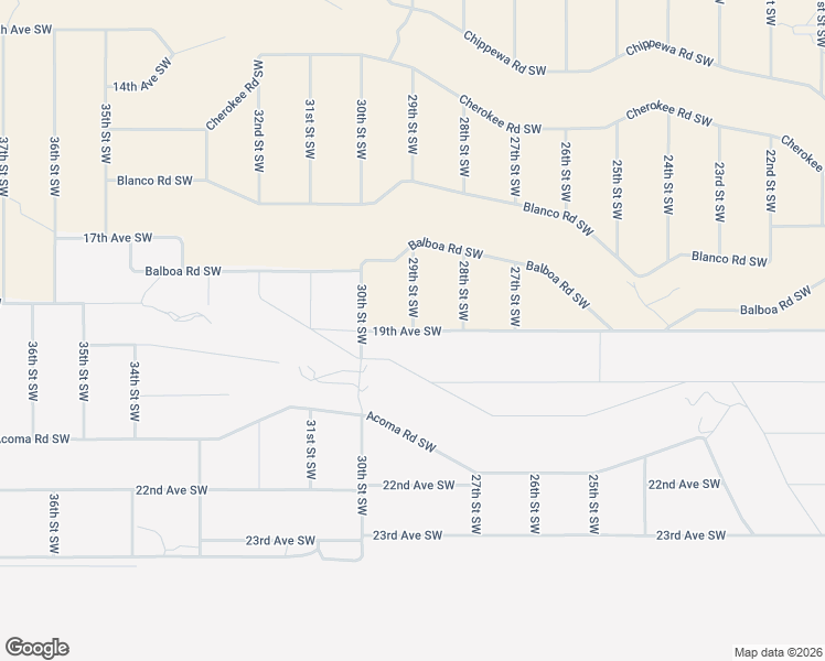map of restaurants, bars, coffee shops, grocery stores, and more near 29th Street Southwest in Rio Rancho