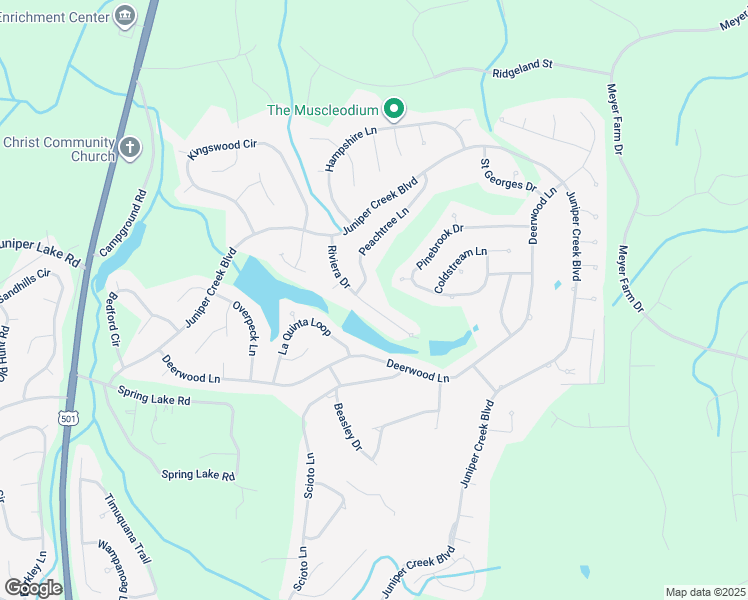 map of restaurants, bars, coffee shops, grocery stores, and more near 17 Riviera Drive in Pinehurst
