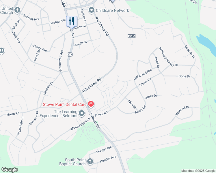 map of restaurants, bars, coffee shops, grocery stores, and more near 2109 Laurel Village Circle in Belmont