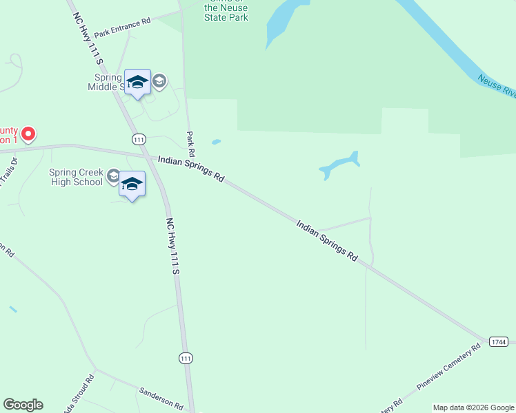 map of restaurants, bars, coffee shops, grocery stores, and more near 4569 Indian Springs Road in Seven Springs