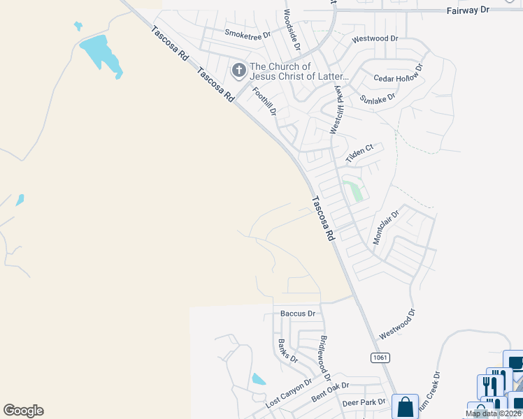 map of restaurants, bars, coffee shops, grocery stores, and more near 6714 Diamond Court in Amarillo