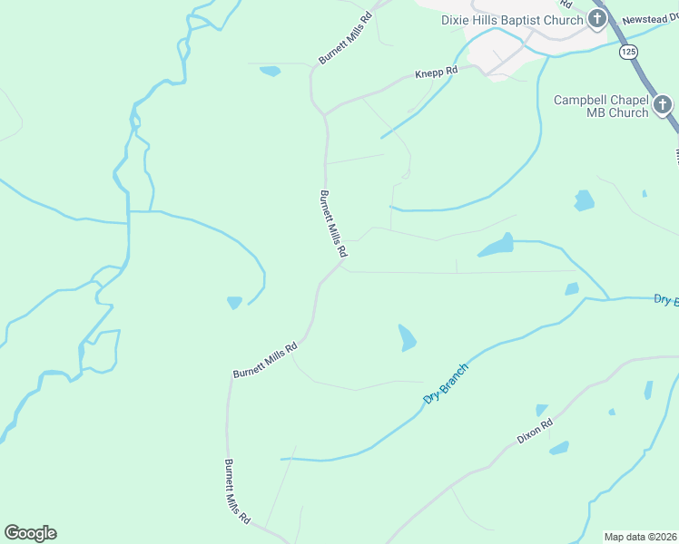 map of restaurants, bars, coffee shops, grocery stores, and more near 1235 Burnett Mills Road in Bolivar