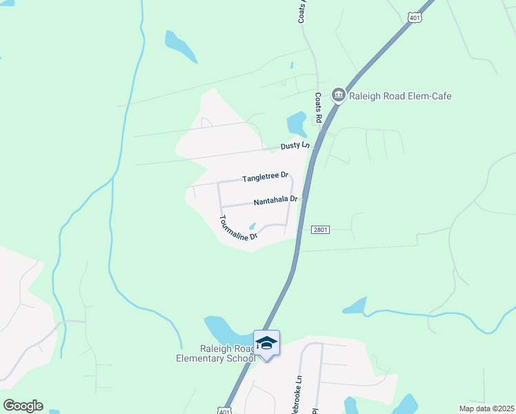 map of restaurants, bars, coffee shops, grocery stores, and more near 135 Nantahala Drive in Linden