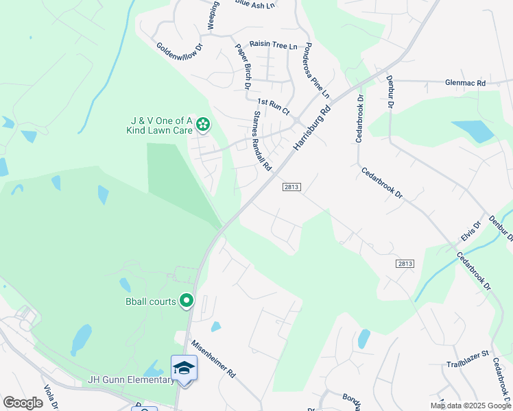 map of restaurants, bars, coffee shops, grocery stores, and more near 8212 Harrisburg Road in Charlotte