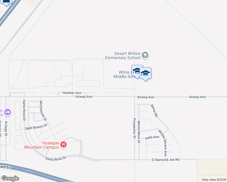 map of restaurants, bars, coffee shops, grocery stores, and more near 3937 Heather Ave in Kingman