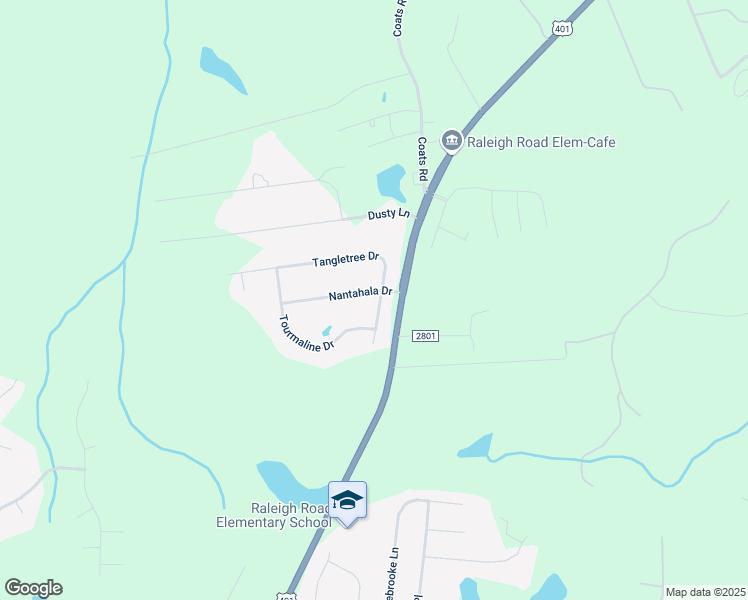 map of restaurants, bars, coffee shops, grocery stores, and more near 115 Nantahala Drive in Linden