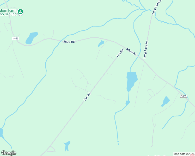 map of restaurants, bars, coffee shops, grocery stores, and more near 304 Furr Road in Vass