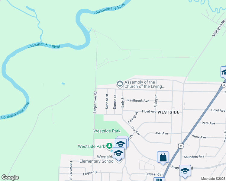 map of restaurants, bars, coffee shops, grocery stores, and more near 794 Carrolton Avenue in Memphis