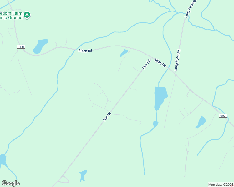 map of restaurants, bars, coffee shops, grocery stores, and more near 304 Furr Road in Vass