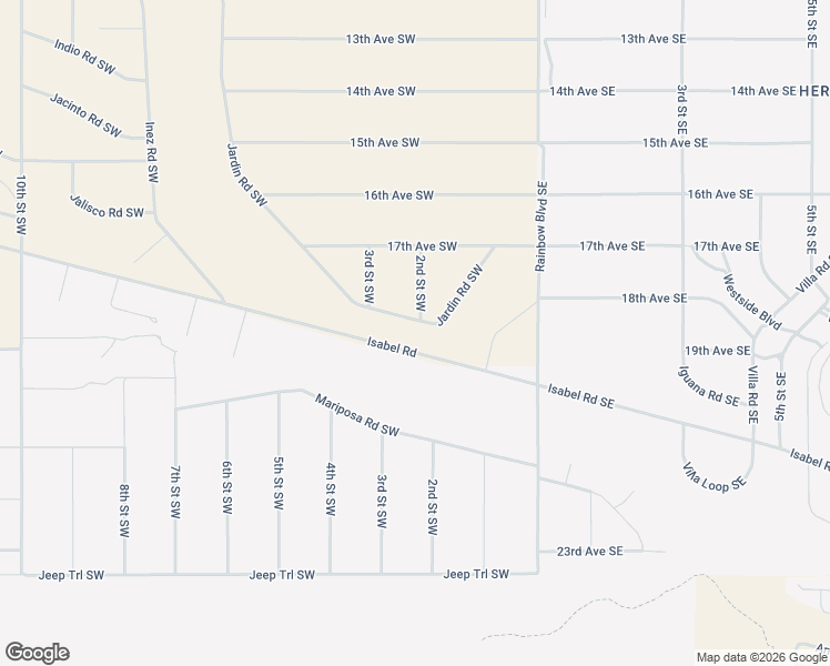 map of restaurants, bars, coffee shops, grocery stores, and more near 1913 Jardin Road Southwest in Rio Rancho