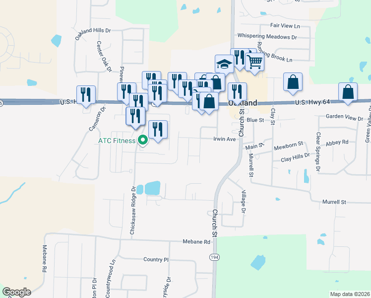 map of restaurants, bars, coffee shops, grocery stores, and more near 25 Umble Street in Oakland