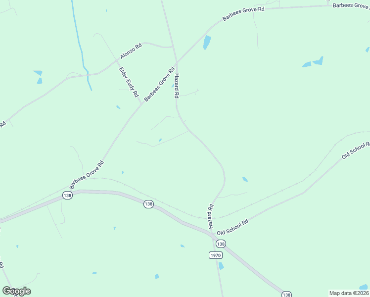 map of restaurants, bars, coffee shops, grocery stores, and more near 12063 Hazard Road in Oakboro