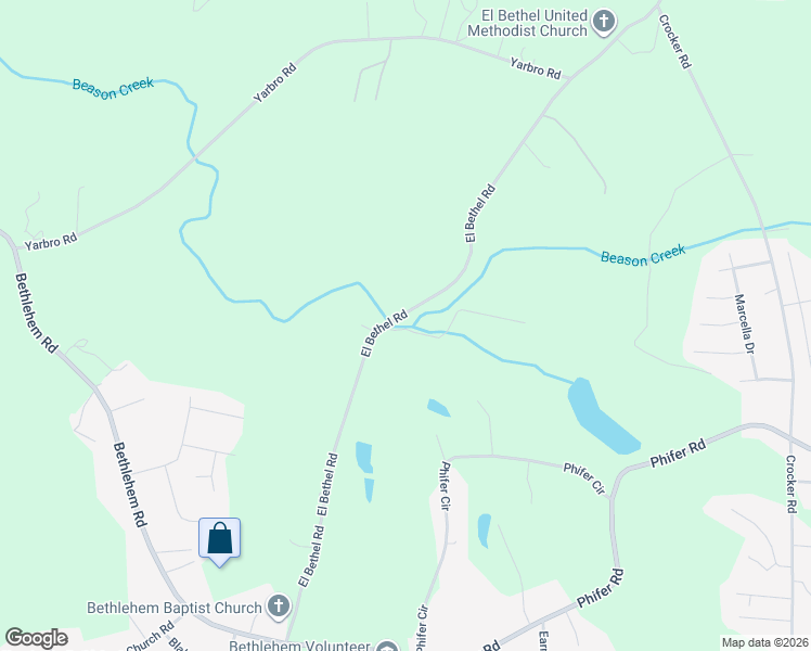 map of restaurants, bars, coffee shops, grocery stores, and more near 2151 Brook Forest Drive in Kings Mountain