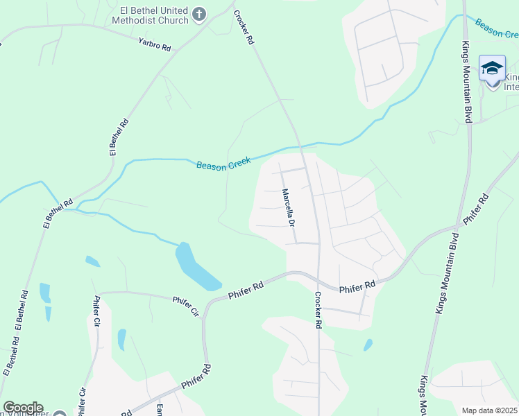 map of restaurants, bars, coffee shops, grocery stores, and more near 198 Landrum Lane in Kings Mountain